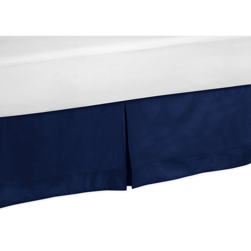 Sweet Jojo Designs Solid Navy Blue Bed Skirt & Reviews Wayfair